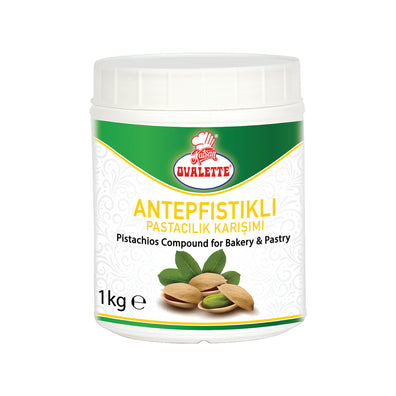 Ovalette Pistachios Compound for Bakery & Pastry 1 Kg (35.2 oz) – Pistachio Cake & Dessert Flavoring Mix